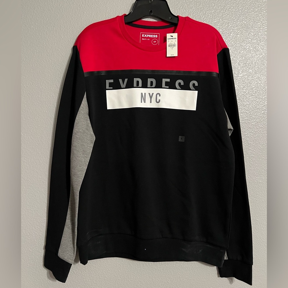Express Red and Black NYC Graphic Tee